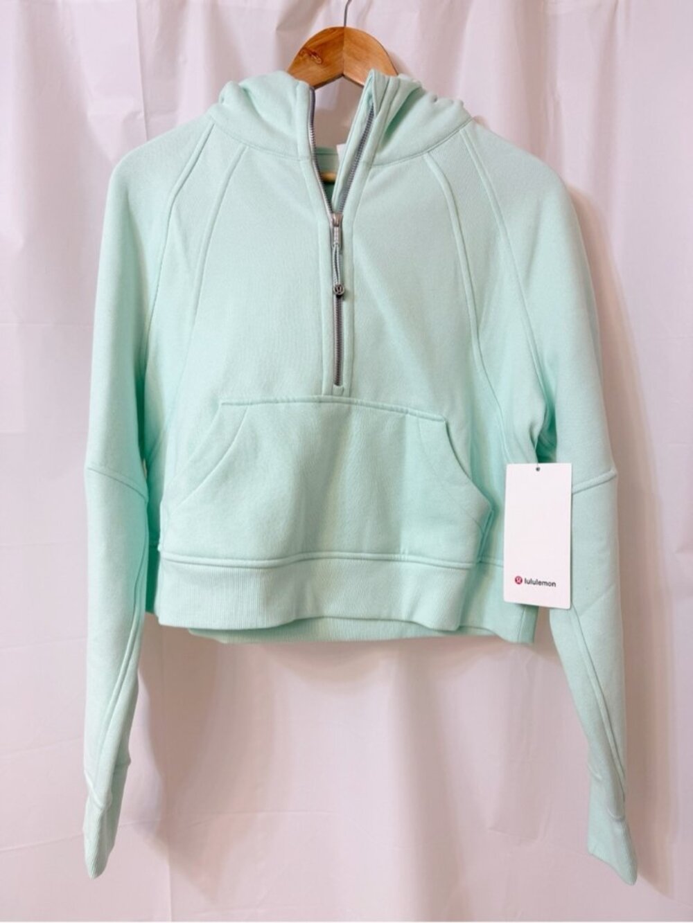 Lululemon Scuba Oversized Half-Zip Hoodie in Sea Mist XS/S NWT